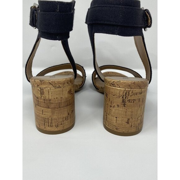 Womens' US 6 Merona Black Quarter Strap Block Heel Sandals Shoes NWOB - Picture 7 of 9